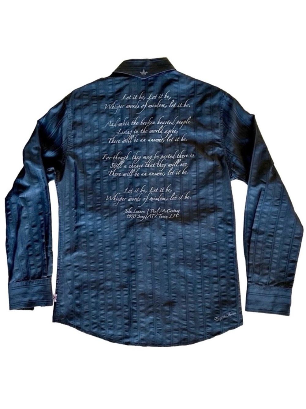 English Laundry Beatles Let It Be Lyrics Shirt Black S - Picture 1 of 10